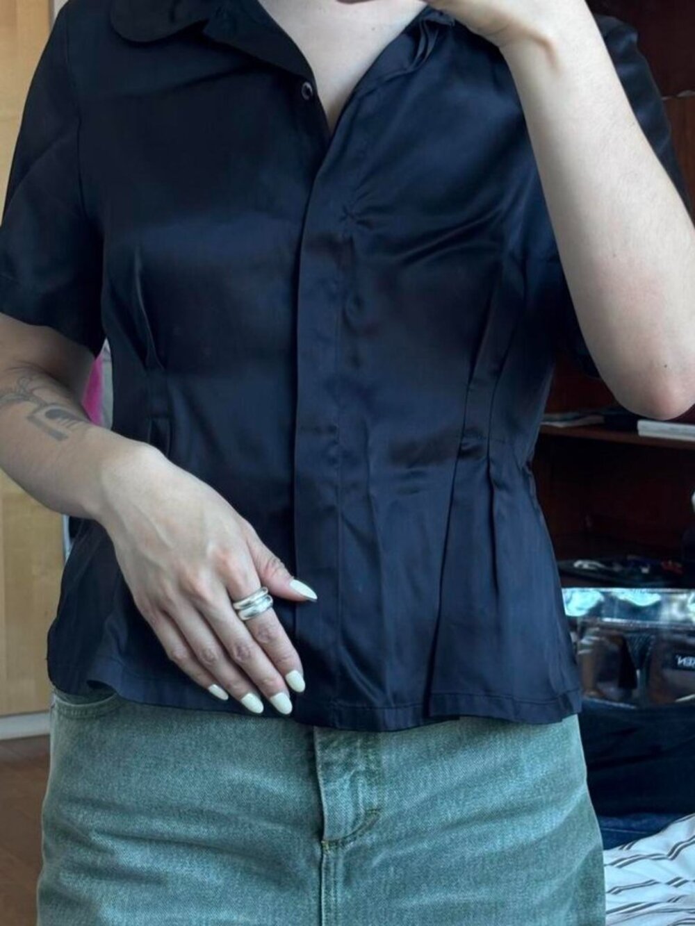 A.P.C. Women's Black Blouse